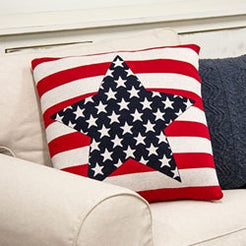 Americana Star Decorative Pillow 18